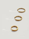 GOLD MINIMAL HOOP EARRINGS