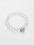 SMILEY FACE CRYSTAL BEAD BRACELET