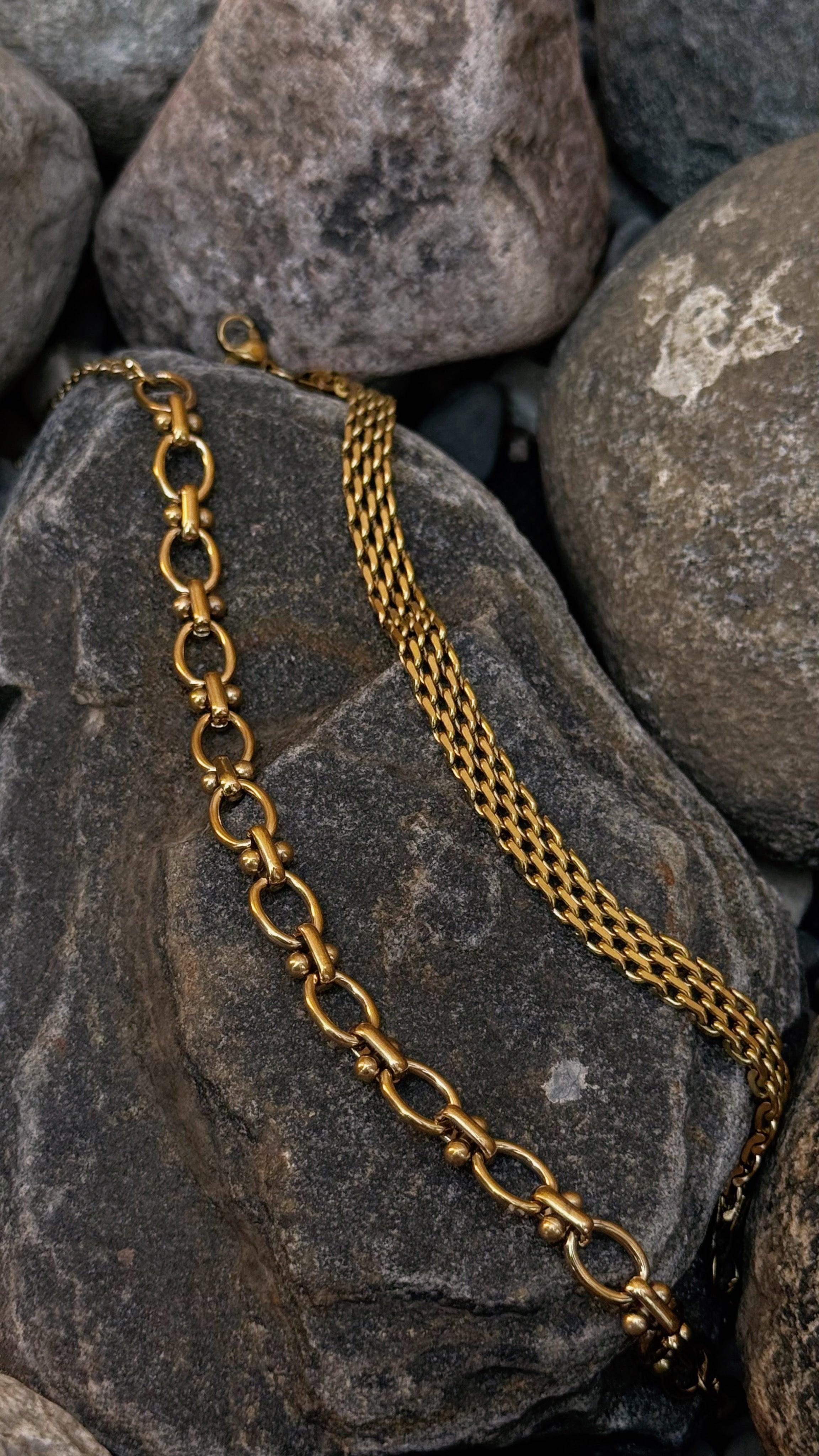 GOLD MESH CHAIN BRACELET