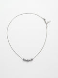 SILVER TRIO ORGANIC RIBBON SNAKE CHAIN NECKLACE