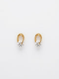FLUID TWIST SOLITAIRE STUD EARRINGS