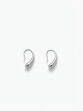 SILVER TEARDROP HOOK EARRINGS