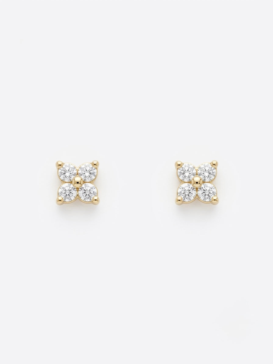 MINI GOLD FLORAL STUDS