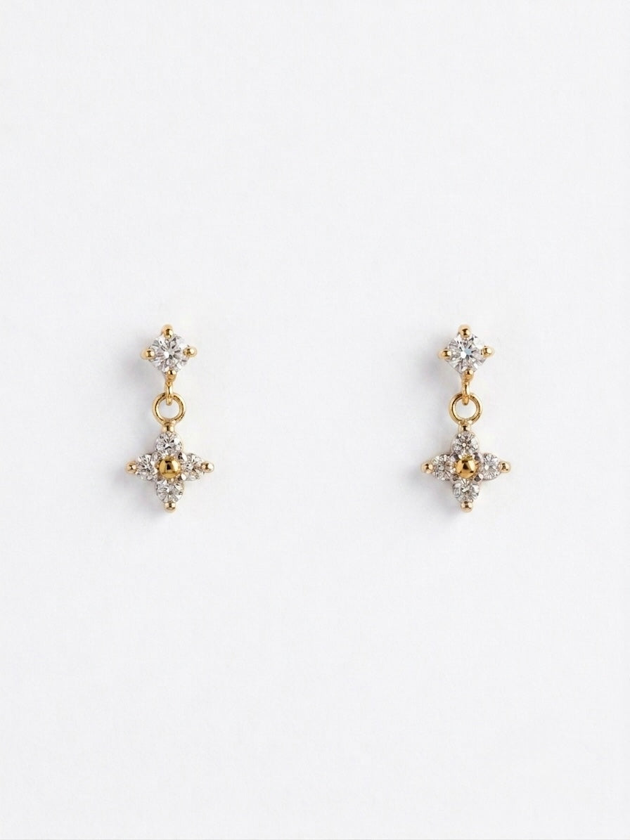FLOWER DROP EARRINGS