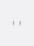 SILVER MOLTEN HUGGER HOOPS