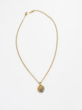 TWO-TONE CELESTIAL MEDALLION NECKLACE