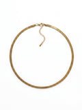 FLAT HERRINGBONE SNAKE CHAIN NECKLACE