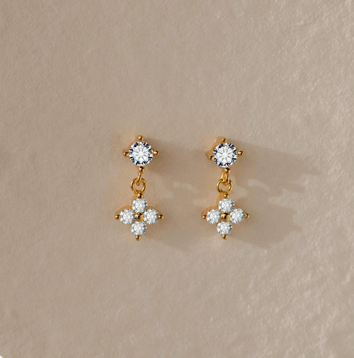 FLOWER DROP EARRINGS